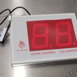 screen for waiting number